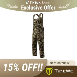 TideWe TimberGhost Silent Windproof Whitetail Hunting Bibs Early/Mid Season Outdoor Fun