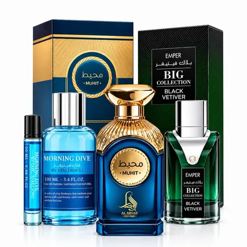 Bundle 3pcs - Muhit + Morning Dive + Big Collection Black Vetiver - Eau de Parfum - 100ml