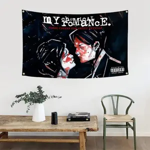Gift Colorful Bedroom 40*30 Inch Tapestry My Chemical Romance Tapestry Flag 3x5 FT Funny Poster for Room Bar Party Decor Wall Decoration