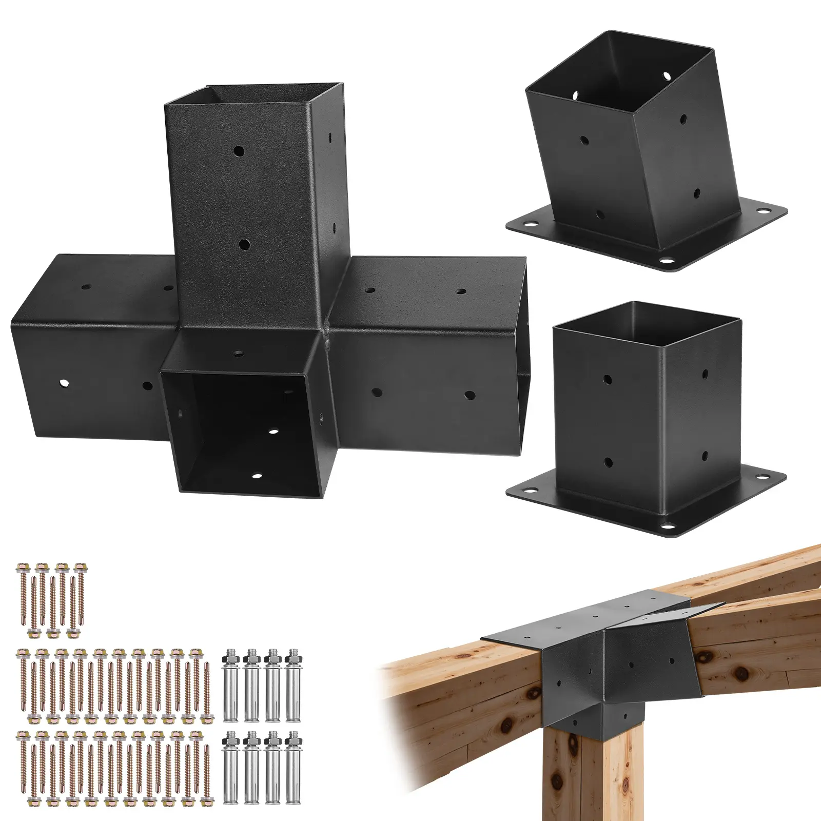 4x 4inch Gazebo Stand Set with 3.5x3.5 3 Types of Slope Stands, with ...