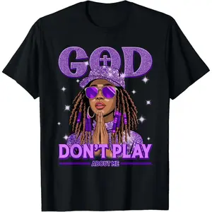 Respect for God and Black Women Afro Christian T-Shirt