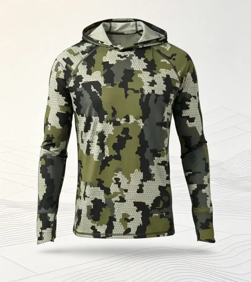 ocean design  men's fishing suit top, holiday gift outdoor work outfit sohochic