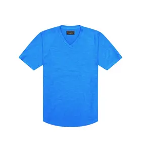 Sun-Faded Slub Scallop V | Lapis Blue