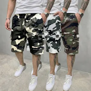 men's cargo shorts  Men’s summer high-street American camouflage cargo shorts, 3-pack. Versatile for outdoor activities, construction sites, hiking, vacations, and everyday casual wear. Regular fit, casual workwear pants. Breathable, Pocket, Menswear,summ