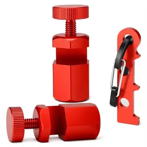 High stair gauge, suitable for all stair gauges with frame squares, with bracket and hook; frame clamps for angle squares; frame square stops for woodworking squares and circular saws.