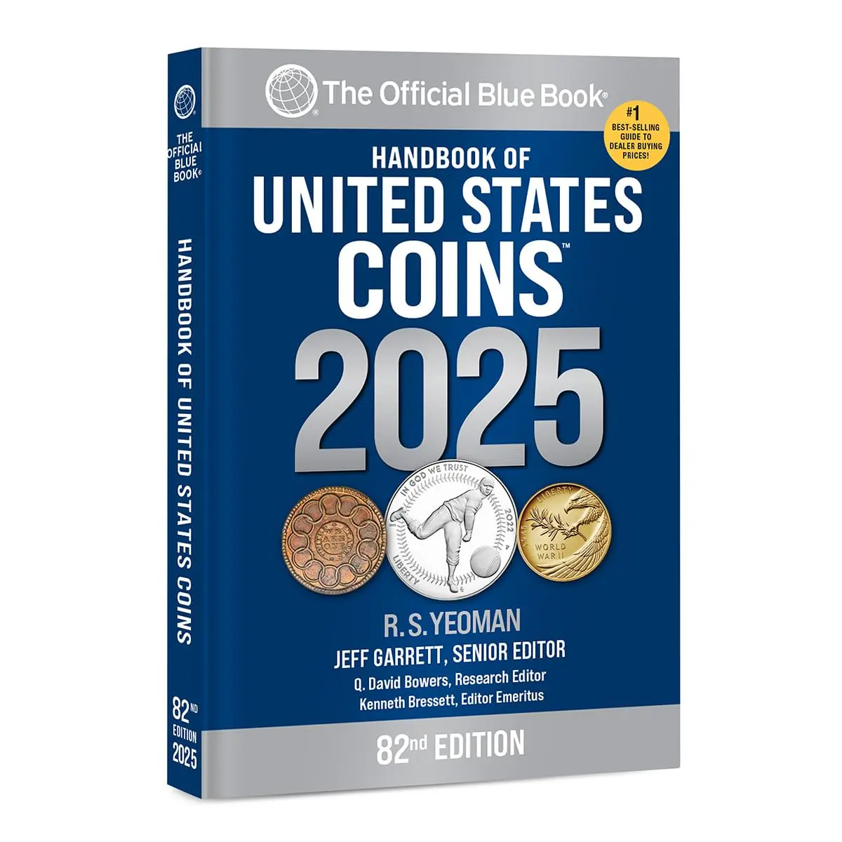 The Official BlueBook Handbook of United States Coins 2025 (Paperback) - Modern U.S. Coin Price Guide, Hundreds of Actual-Size Photos, Updated & Expanded for Buying, Selling, Market Trends