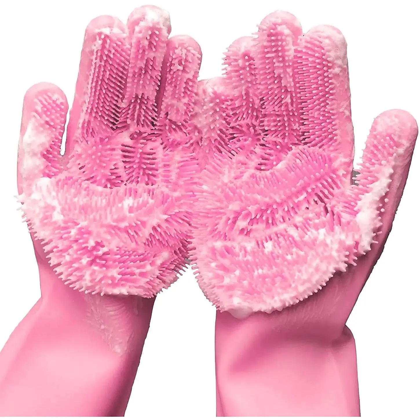 Selected Silicone Scrubbing Gloves Multi-Purpose Cleaning