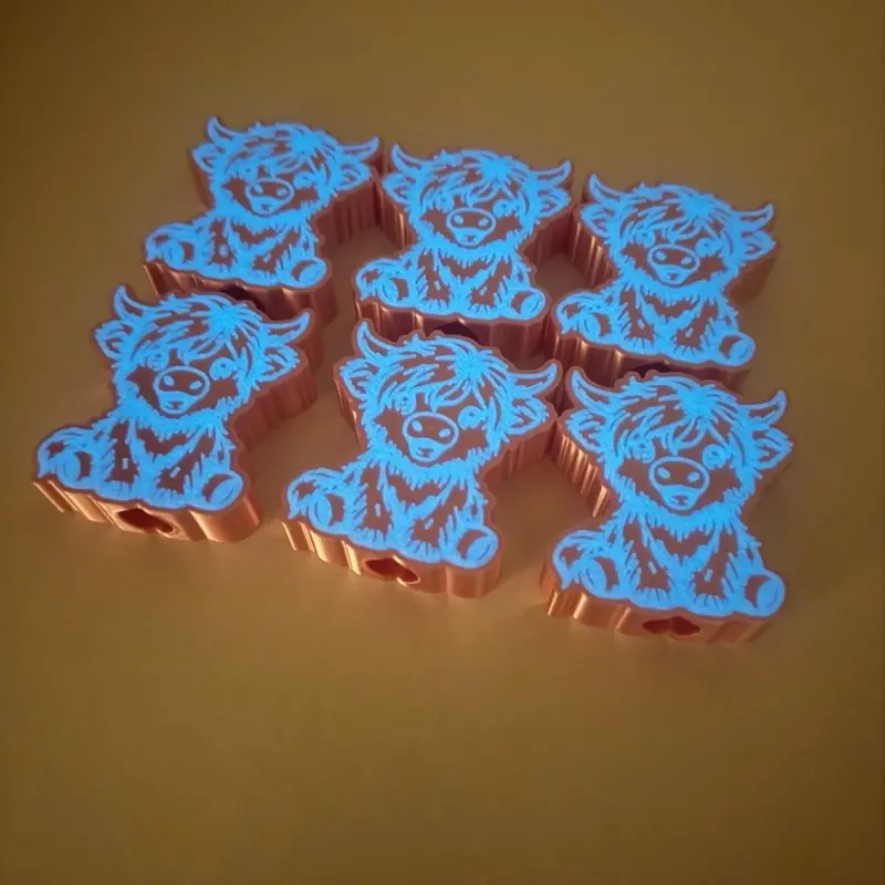 Glow - Highland Cow Straw Topper