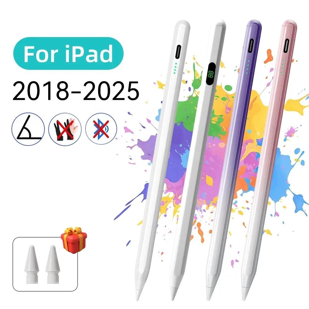 Universal Stylus Pen for Tablets/Phones: 0 - Delay, Type - C Fast Charge, Upgraded Chip, Smooth Writing – Compatible with iOS/Android/Windows Computer