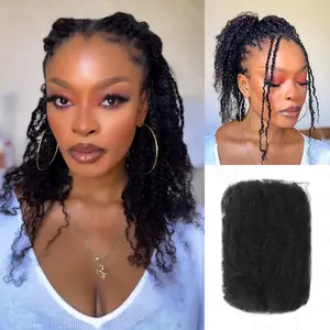 QVR Kinky Bulk Human Hair 22" 3 Packs 150g Bigger Afro Kinky Bulk For Braiding DreadLock