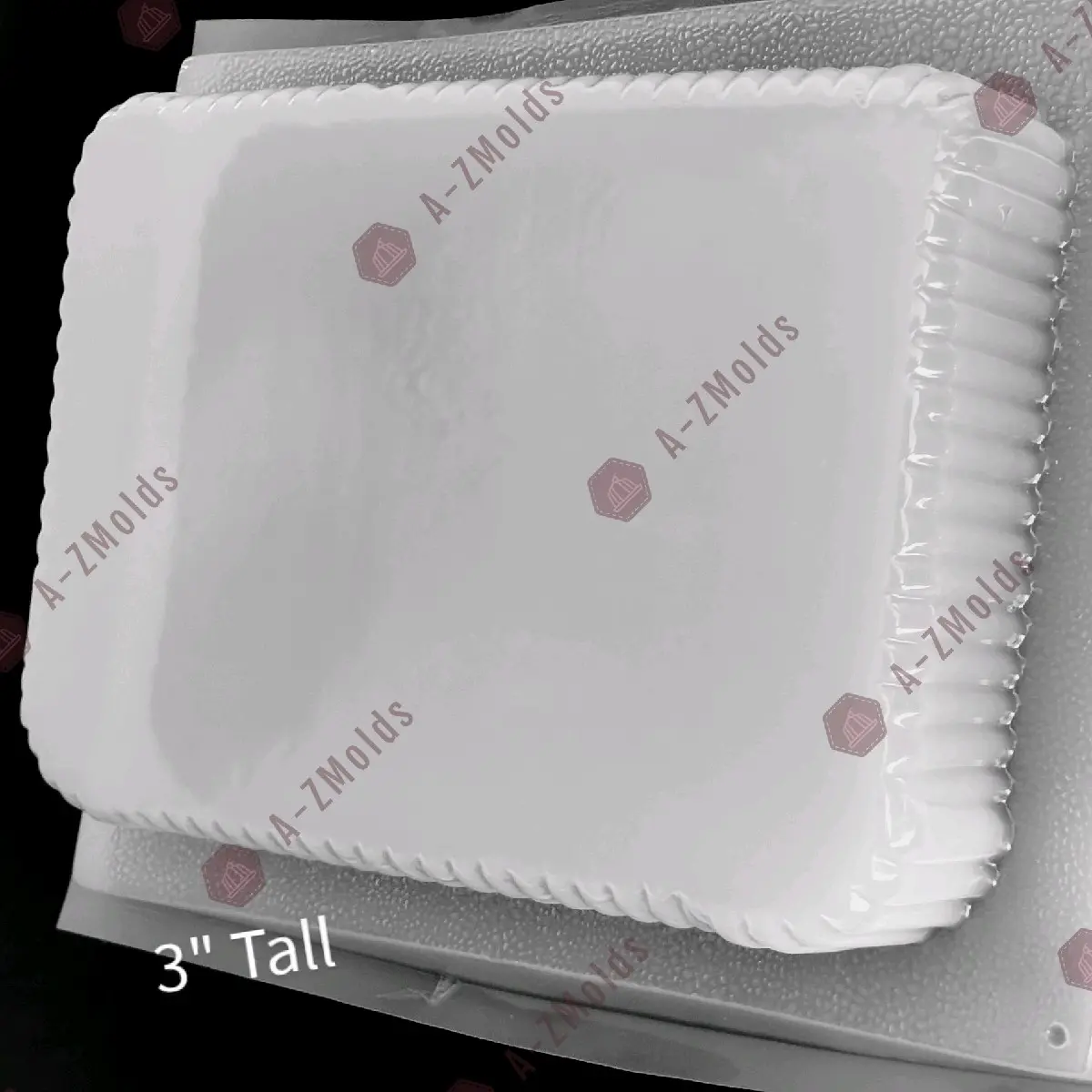 Large 6L approx Mold gelatin,jello regtangular with strips