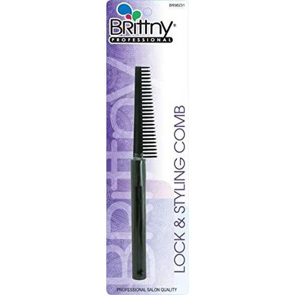 Brittny Lock & Styling Comb (Pack of 1) for African Curls, Curly Hair Styling Accessory, African Curl Comb Hair Styling Accessories, Curly Comb Hair Styling Accessories