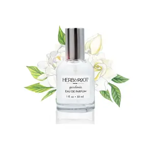 HERB & ROOT Gardenia Eau de Parfum for Women - Vegan Cruelty-Free Lush White Floral Scent - 1 fl oz / 30 ml - Luxurious Long-Lasting Fragrance