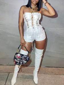 Women's Sexy Streetwear Nightclub Style Jumpsuit, Slim-Fitting Plain Design, Perfect for All Seasons, Trendy Fashion Piece