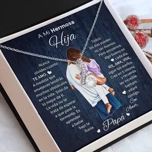 To my Beautiful daughter Necklace- Gift from dad to daughters -