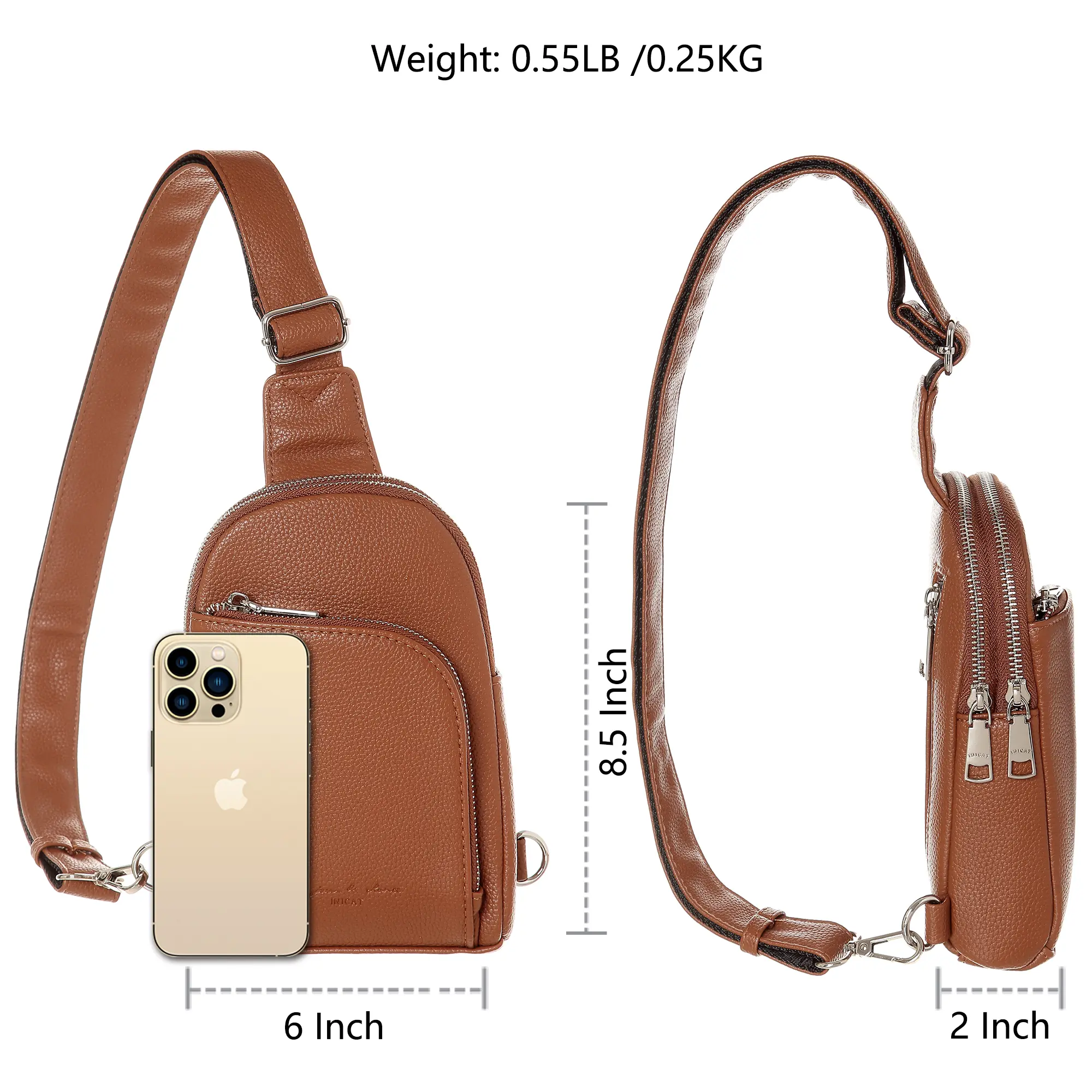 INICAT RFID Blocking Anti-Theft Small Crossbody Sling Bags  display picture 2