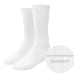 The Blizzard | Shinesty Plain White Heel Hammock™ Crew Socks