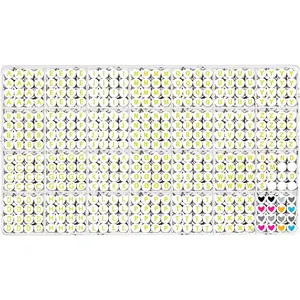 Alphabet Beads A-Z 1300Pcs Letter Beads, Acrylic 4x7mm Round Letter Beads Kits,Black Digit and Colorful Smile Beads for Bracelets Necklaces DIY Jewelry Making (Golden)