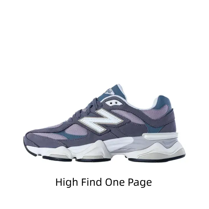 Unisex retro chunky dad sneakers, lavender & blue suede mesh upper with layered thick sole. Fits streetwear, daily walks and casual matching.
