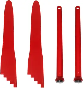 4 Pack Canning Kit - 2 Bubble Removers and 2 Jar Lid Lifters, Magnetic Lid Lifter for Canning Tools.