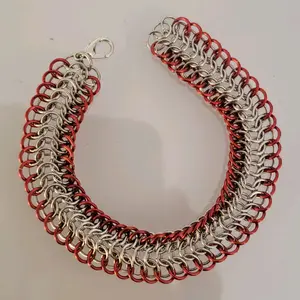 Handmade Aligator Back Chainmaille Bracelet