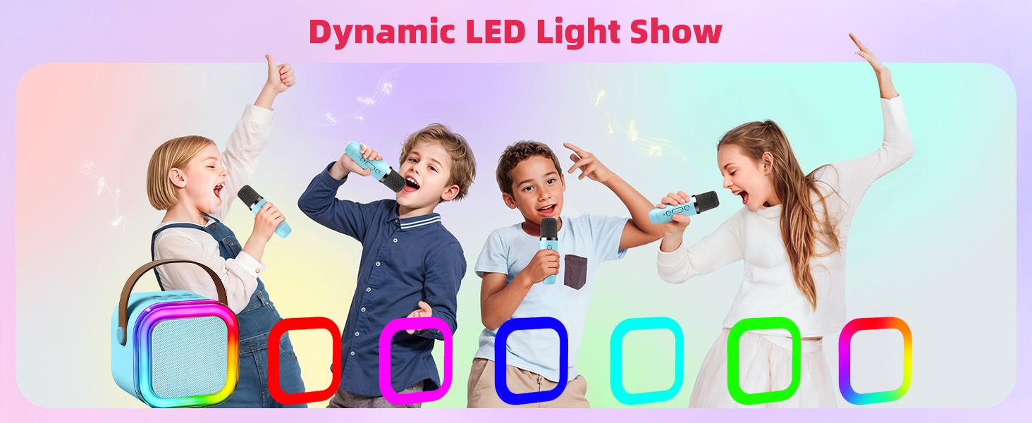 Mini Karaoke Machine for Kids Adults, 2026 TOP Birthday Gifts for Girls Boys 3,4,5,6,7,8+Year Old Toddler Toys, Portable Bluetooth Speaker with 2 Wireless Karaoke Microphones Player (Blue) Mini Karaoke Machine for Kids Adults, 2026 TOP Birthday Gifts for Girls Boys 3,4,5,6,7,8+Year Old Toddler Toys, Portable Bluetooth Speaker with 2 Wireless Karaoke Microphones Player (Blue)