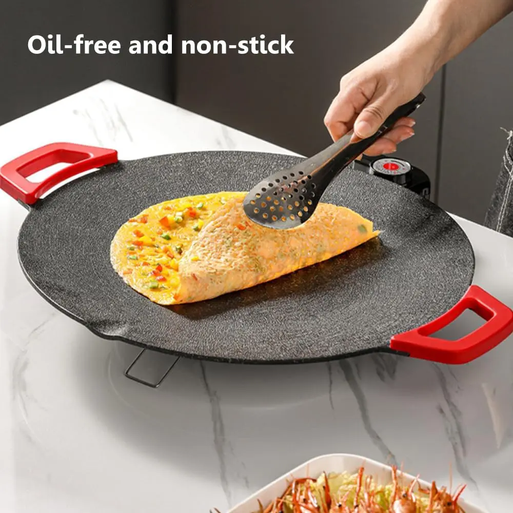 1500w portable electric，Adjustable Non-Stick Electric Cooker，portable electric korean bbq grill, indoor grill, non-stick grill pan, electric grill indoor, nonstick griddle, flat skillet, electric griddle, round griddle, mini pancakes