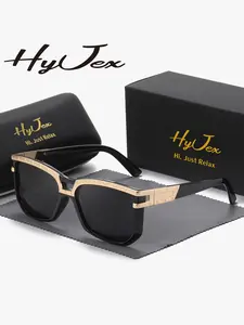 HyJex 1 Piece Unisex High-End Craftsmanship Full Frame Sunglasses Travel Friendly Square Frame Sunglasses UV400
