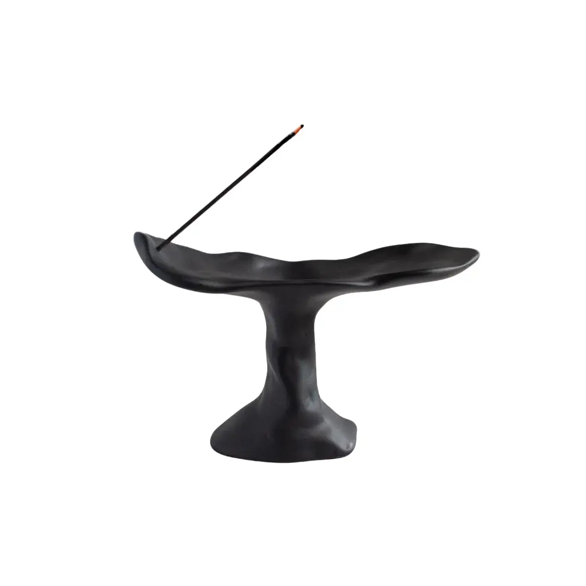 Black Ceramic Incense Stick Holder - Handmade Incense Burner - Whale Tail Design - Zen Art - Modern Decor - Gifts for Mom, Mother's Day Gift