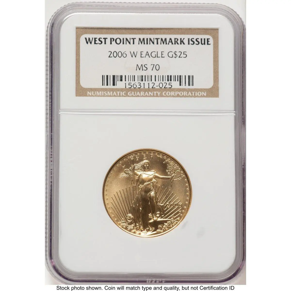 Modern Bullion Coins (2006-W Burnished Gold Eagle 1/2 oz Brown Label)