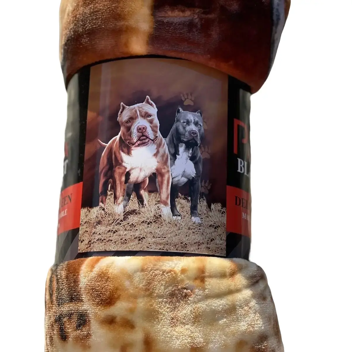 Brand New Queen size extra soft and thick Flannel Blanket Dog print 200*240cm