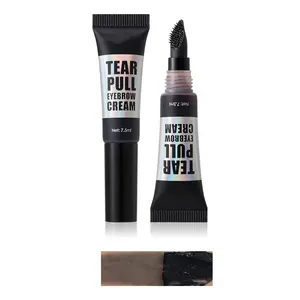 Eyebrow Tint Peel Off - Eyebrow Gel，Long-Lasting Waterproof Eye Brow Tint Stain, 3 Days Smudge-Proof, Precision Eyebrow Pencil-Like Applicator (#4, 7.5ml)