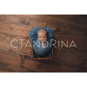 Blue Layer Real Wood Newborn Digital Backdrop