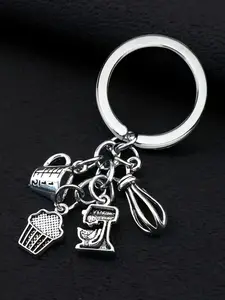 Creative Kitchen Utensil Keychain Cake Mixer Model, Retro Kitchen Tool Keyring Gift, Chef Inspiration Source for Cooking Enthusiasts