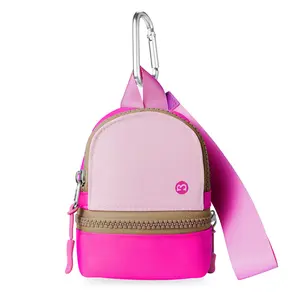 Babysun Mini Backpack Keychain Wristlet Pouch Small Change Coin Purse Cute Zipper Wallet With 3 RFID Card Slots For Women/Men Airpods Cosmetics minibags