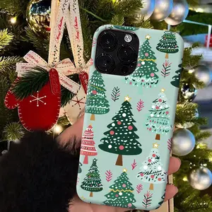 Christmas tree Phone case for iPhone Samsung 17Pro Max Air 16Plus 15 14 13 12 11 XR XS Galaxy S25 S24 S23 S22 A71 A56 A55 A54 A53 A52 cases，Shockproof Drop, Protection Durable, Protective Silicone Cover, Christmas Perfect Gift for Her/Him.JL30