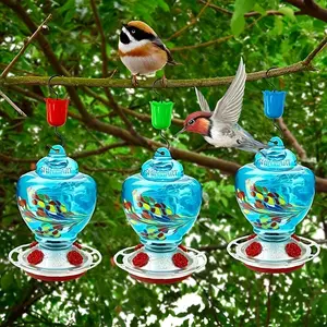 Flower Ant Moat for Hummingbird Feeder, Bird Feeder with Brush, Pet Feeding Supplies, Pet Supplies, Bird Supplies