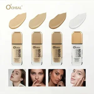 4-Shade Lightweight Concealing Foundation: Waterproof, silky-smooth, and flawless finish. This lightweight foundation provides natural radiance and long-lasting wear, ideal for concealing dark circles, blemishes, and other imperfections on the face.