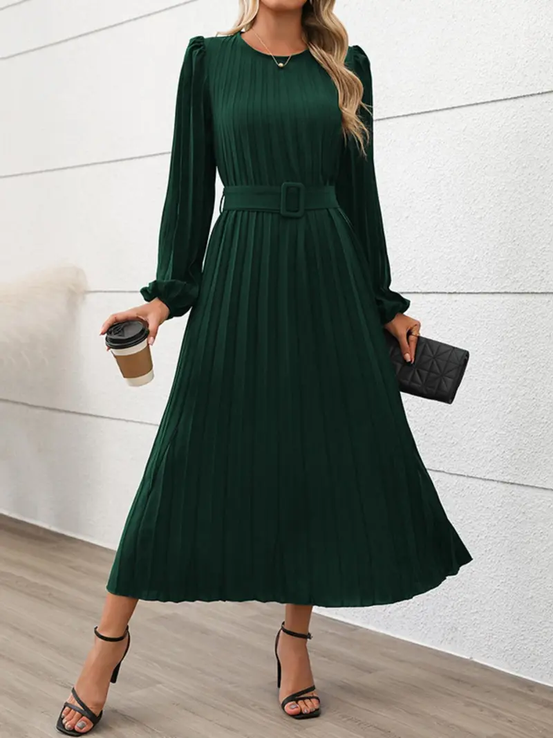 autumn dress long sleeve wedding guest - TikTok Shop