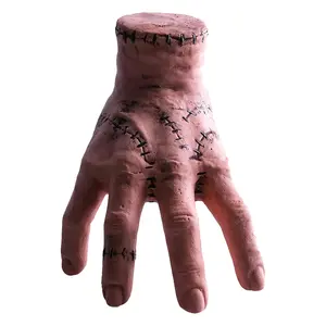 Thing Hand Halloween Scary Fake Hand Props Prank Realistic Latex Creative Figurine Decor Crafts Sculpture Wednesday Decoration Life Size