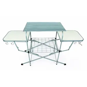 Camco C1W-57293 Deluxe Grilling Table, Indoor-Outdoor Picnic Table for Outdoor Furniture Use, Indoor-Outdoor Picnic Tables
