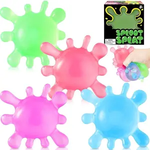 Bacteria- and Virus-Shaped Maltose Squeeze Toy Set, Stress-Relief Soft Balls for Adults and Kids, Prank Party Gift, 1-Piece Pack (4 Pieces Available), Sensory Grippie Squishies