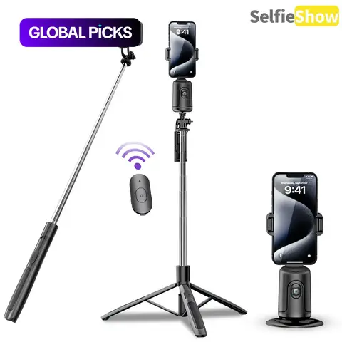 【Black Friday】AI Face-Tracking Smartphone Tripod with 360° Panning and Adjustable Tilt, Selfie Accessory with Stabilization for Home and Outdoor Use #GLOBAL PICKS