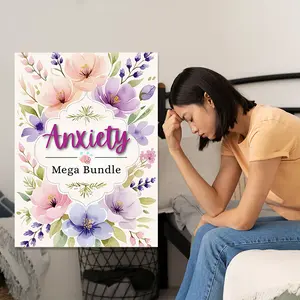 1pc Floral Anxiety Relief Ultimate Planner | Mindfulness & Stress Management Journal