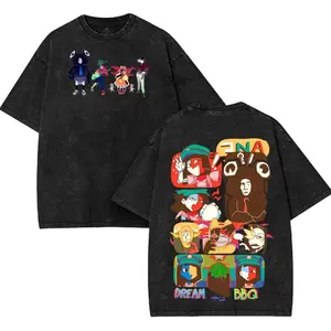 Dream BBQ ENA Menswear Gift for movie fans Top Apparel Classic Washed Tshirt, Tank Top, Sweater, Hoodie 2 Sided Cotton unisex graphic tees game anime manga movie Menswear Casual graphic t-shirts back print Clothes Soft