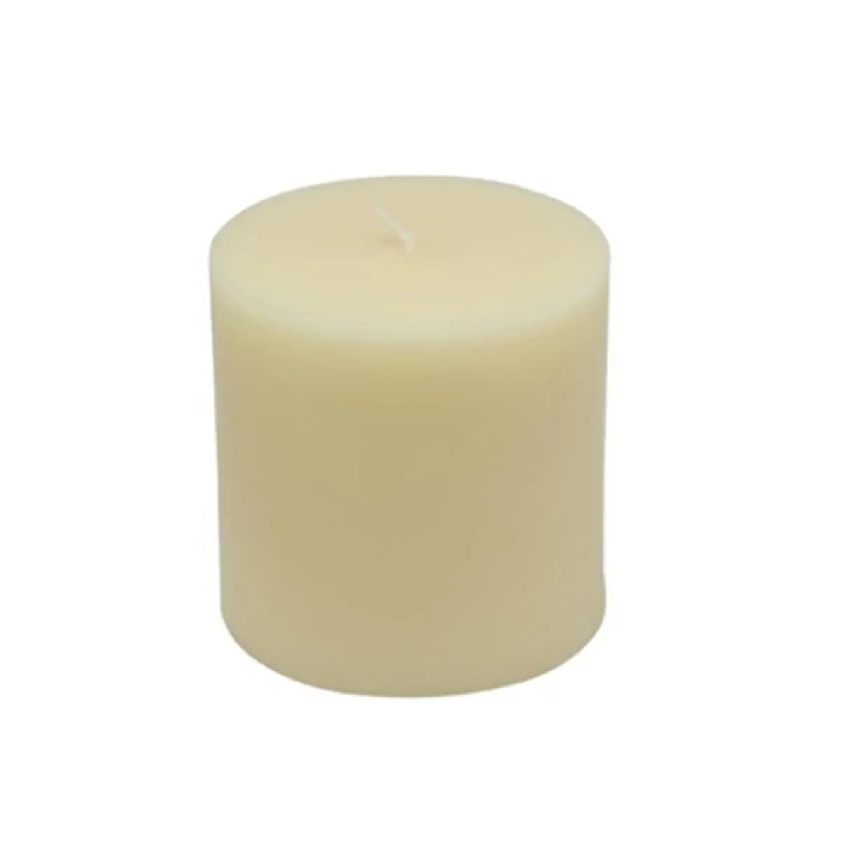 212 MAIN Solid Pillar Candles, 12-Piece Bulk Pack Unscented Ivory Handpoured Wax Set, 3x3 in, 40-Hour Burn Time, Smokeless & Dripless for Weddings & Camping Decorations