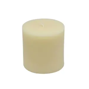 Zest Candle CPZ-169-12 3 x 3 in. Ivory Pillar Candles -12pcs-Case- Bulk
