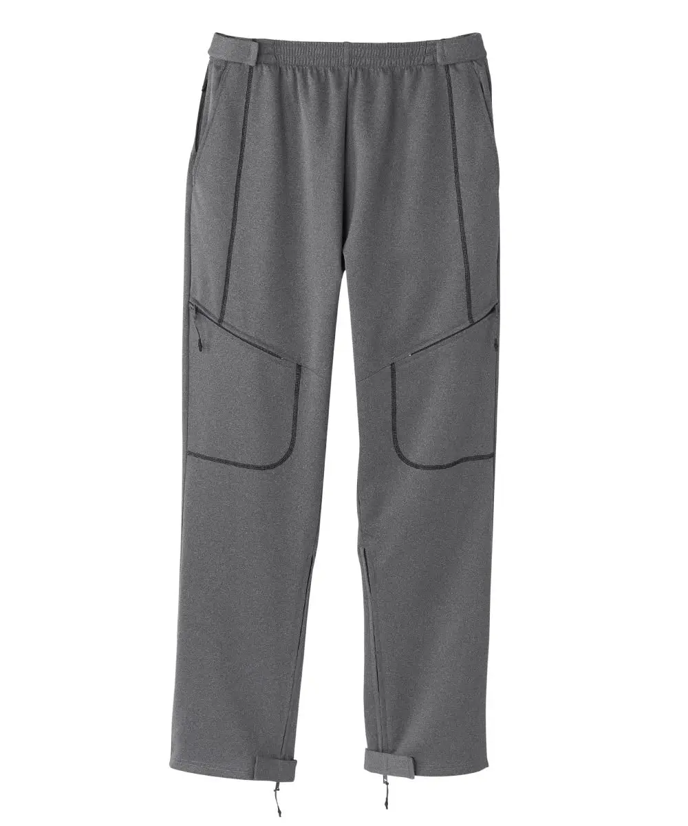 Men's Adaptive Post-Surgery Recovery Pants - Easy Access Full Side Zippers, Super Soft Soothing Polyester-Cotton, for Nursing & Sensitive Skin Use, Bandage-Friendly, Size M, Zipper Front
