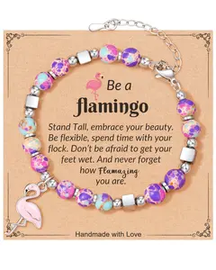 Be a Flamingo Bracelet Gifts For Women Thanksgiving's Day Birthday Christmas Mothers Day Halloween New Year Eve Gift