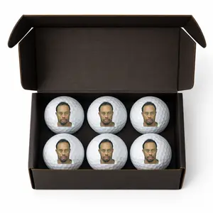 Tiger Woods Mugshot Golf Balls – Funny 6 Pack Gag Gift for Golfers | Hilarious Golf Ball Set for Bachelor Parties, Pranks & More